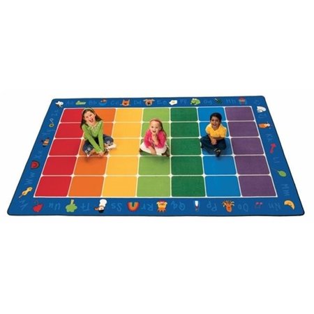 CARPETS FOR KIDS Carpets For Kids 9612 Fun with Phonics Seating 7.5 ft. x 12 ft. Rectangle Rug 9612